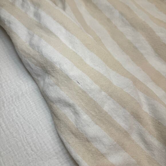 Boohoo Smocked Striped Sundress Maxi Cotton Women’s 6 Tiered Coastal Cottagecore - Picture 11 of 16